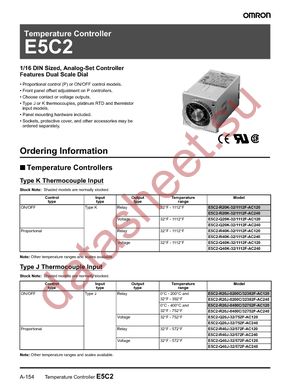 E5C2-R20K-32/1112F-AC240 datasheet  